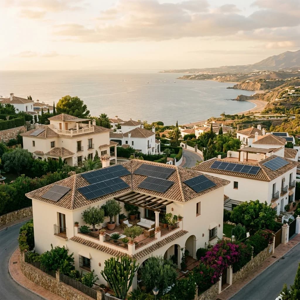 Placas solares en la Costa del Sol